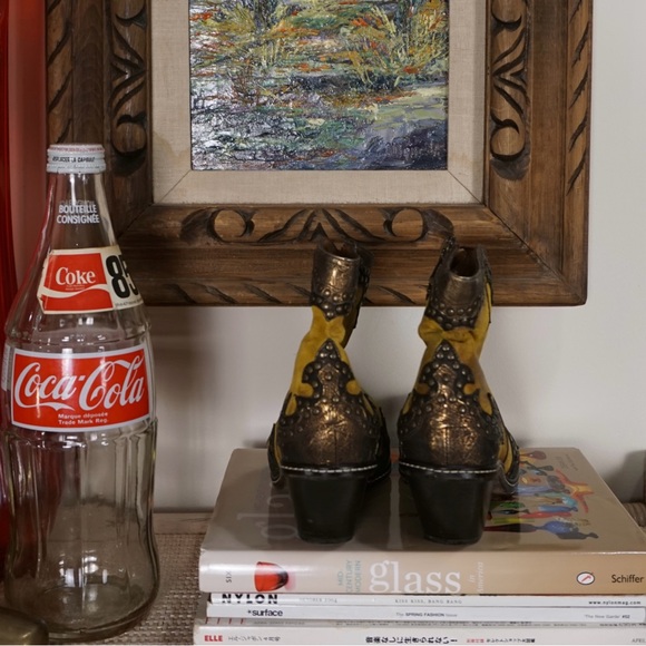 Donald J Pliner western booties leather studded Jamie - Picture 5 of 9